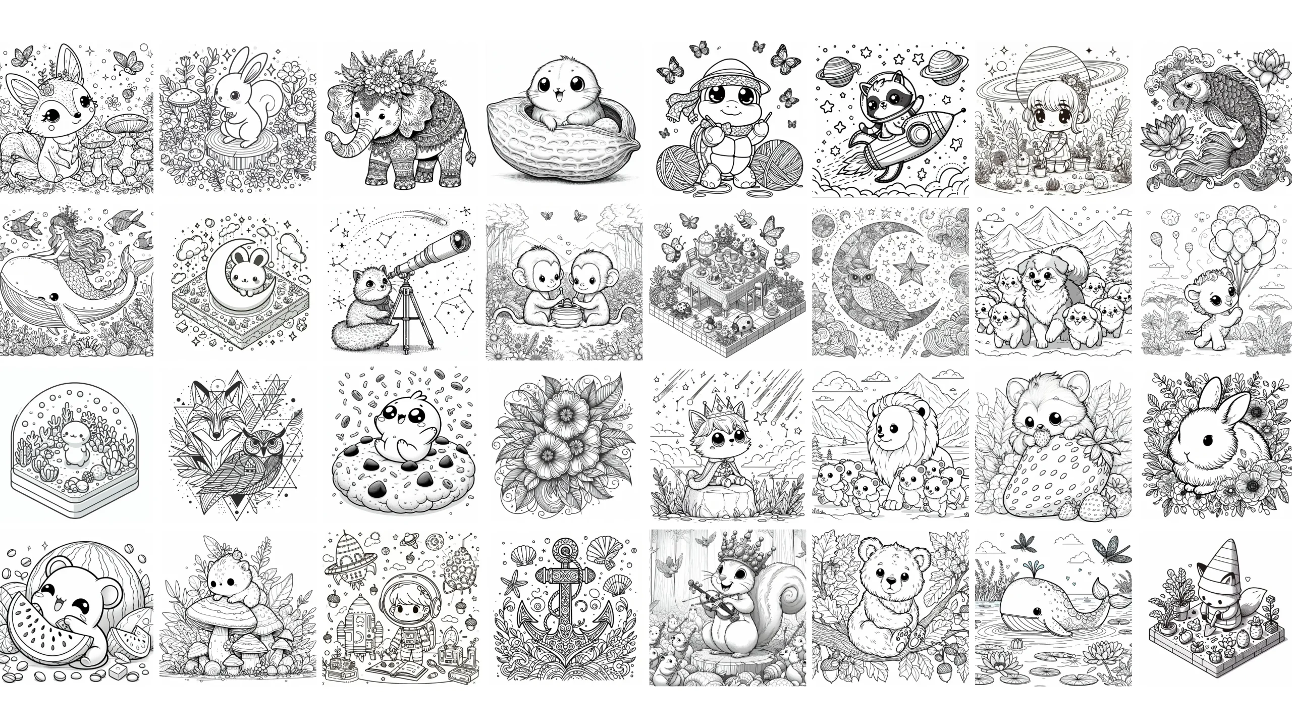 5100+ Collection of Coloring Pages PLR